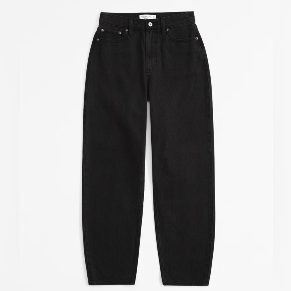 Abercrombie Curve Love High Rise Tapered Loose Jean
